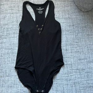 EUC American Eagle Size Small Black Bodysuit